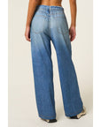 Ainsley Denim Terry Pants- Blue Denim