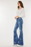 Blair Floral Flare Jeans
