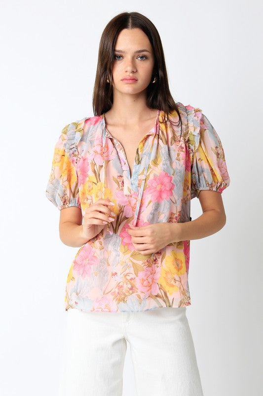 Ariella Floral Blouse