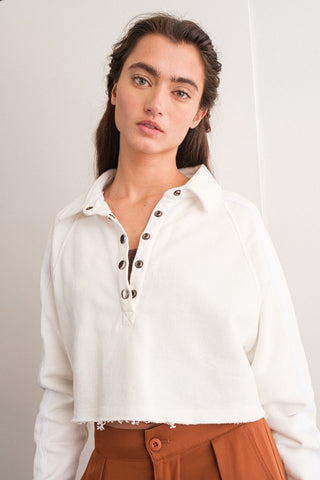 Isabelle Loose Fit Collared Top