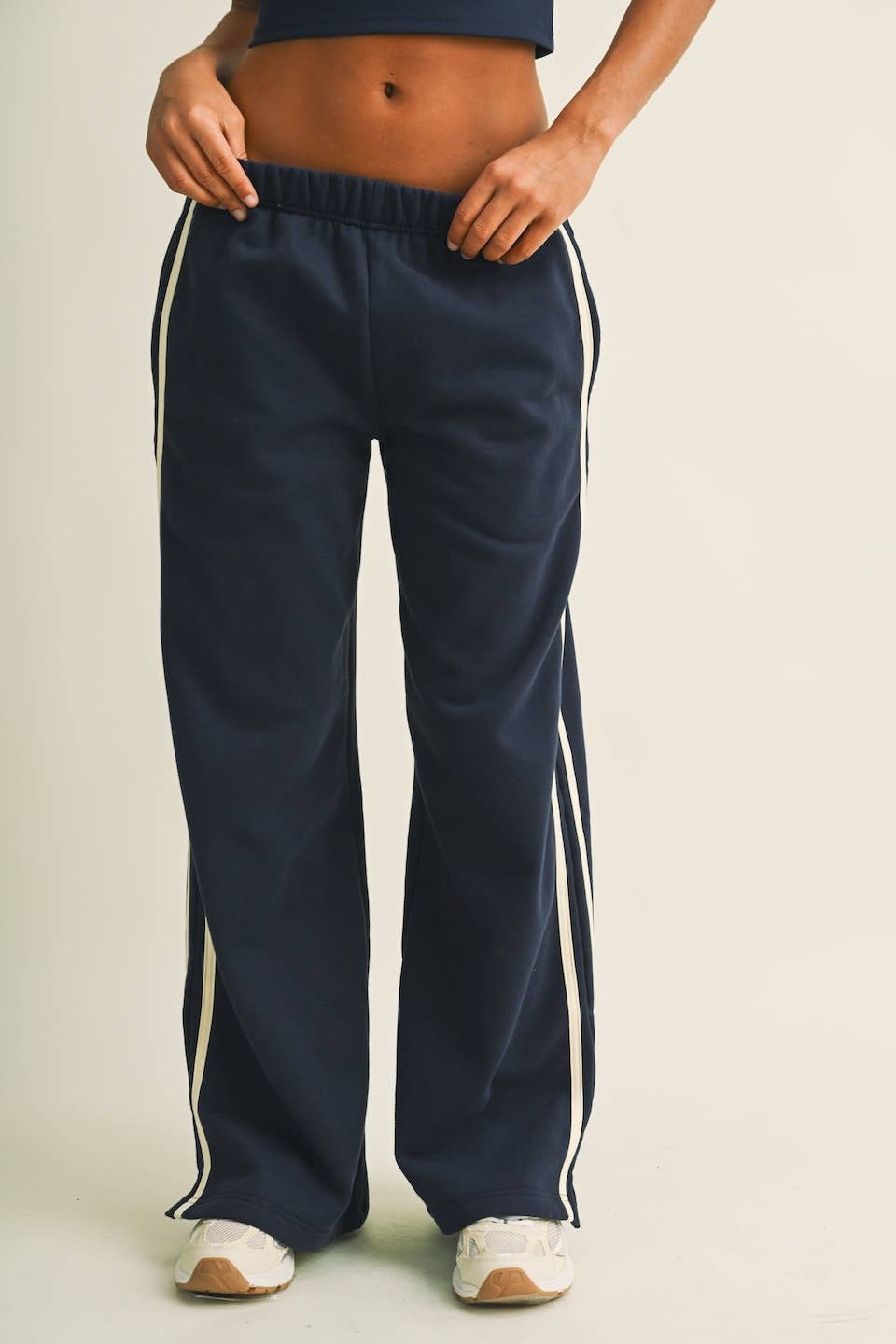 Side Stripe Low Waist Sweatpant
