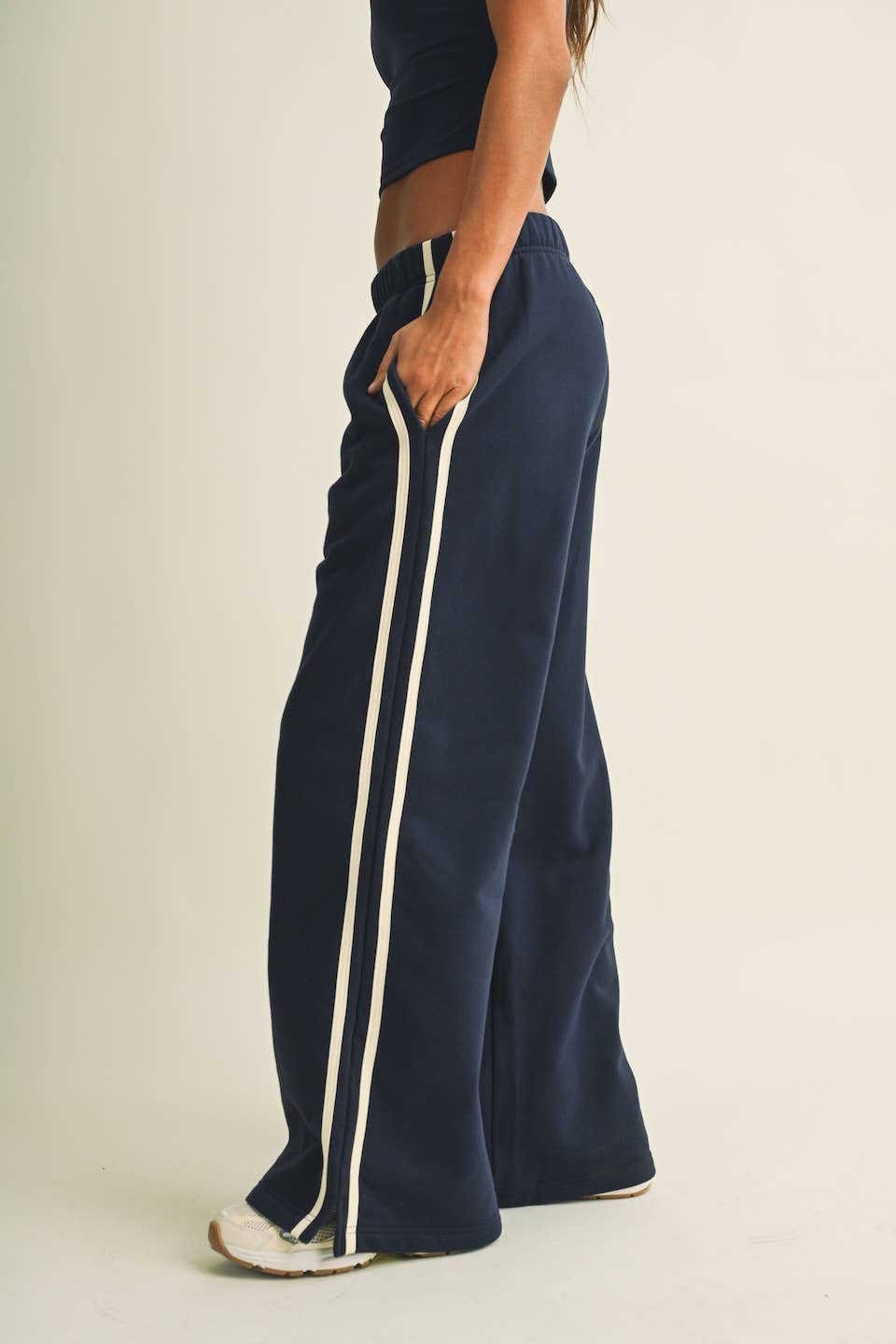 Side Stripe Low Waist Sweatpant