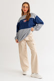 NY Color Block Pullover