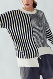 Hailee Striped Asymmetrical Sweater