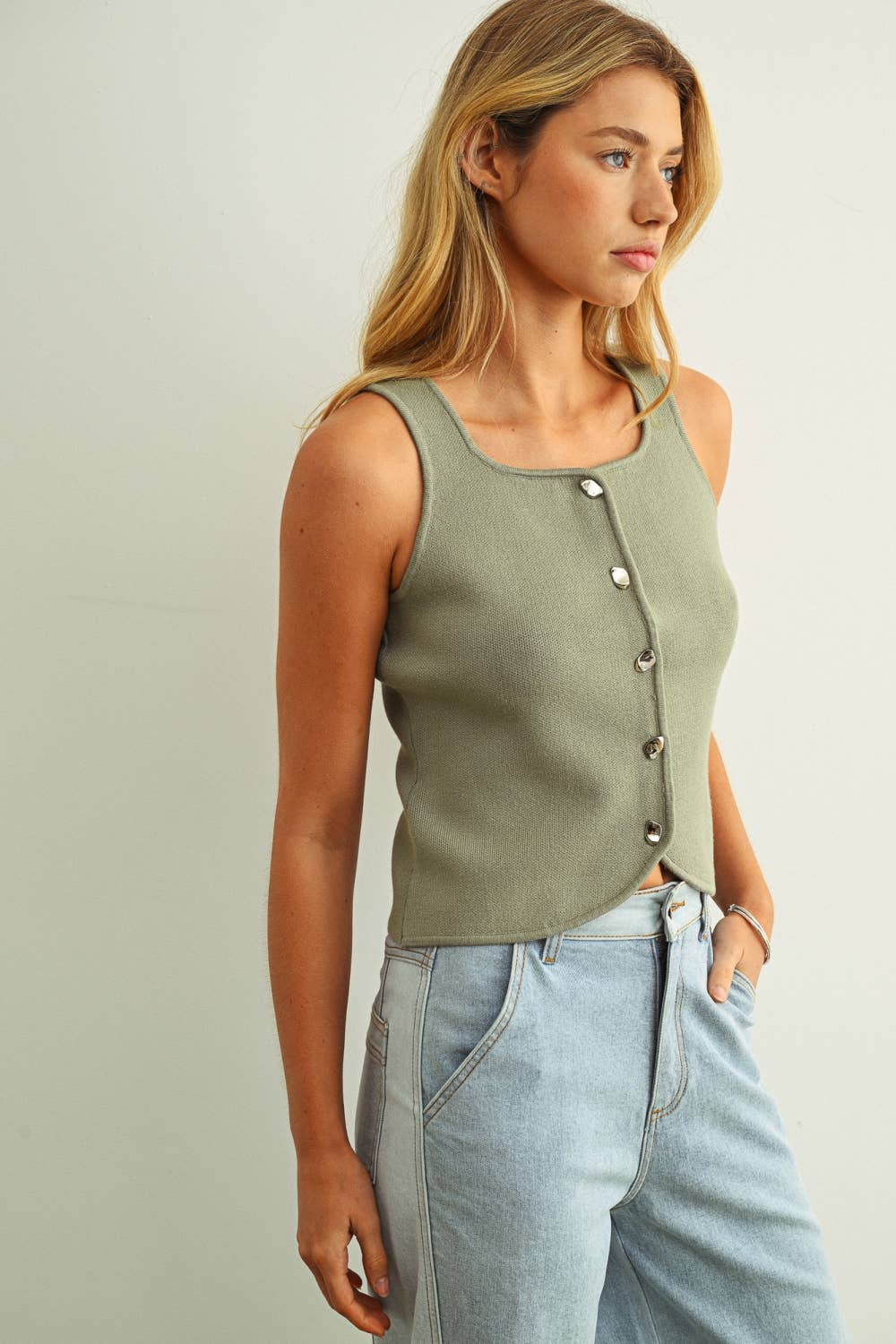 Vanna Knit Vest Top