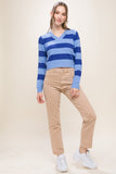 Madison Thick Striped Knit Sweater