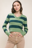 Madison Thick Striped Knit Sweater