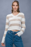 Madison Thick Striped Knit Sweater