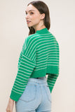 Carmella Cropped Stripe Sweater