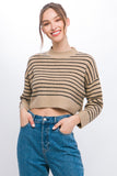 Carmella Cropped Stripe Sweater