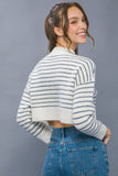 Carmella Cropped Stripe Sweater