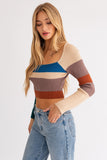 Laney Color Block Knit Top