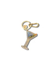 Hand-painted Martini Bag Charm + Keychain | Eco-Friendly