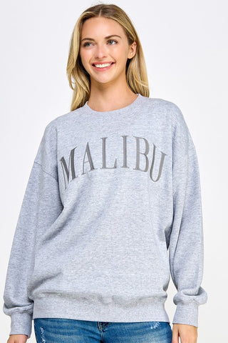Malibu Embroidered Sweatshirt