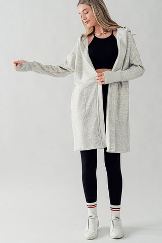 Solida Hooded Fleece Open Coat
