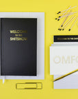 Welcome to the Shitshow - Lined Notepad - Perforated Sheets - Black
