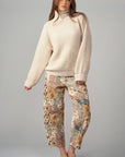 Boho Patchwork Wide Leg Pants