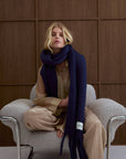 The Reykjavik Scarf  Midnight Blue