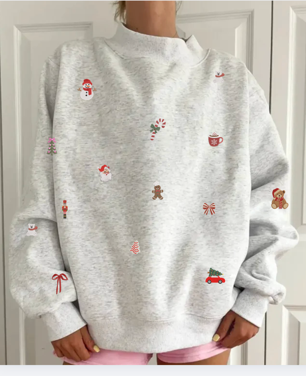Christmas Symbols Mockneck