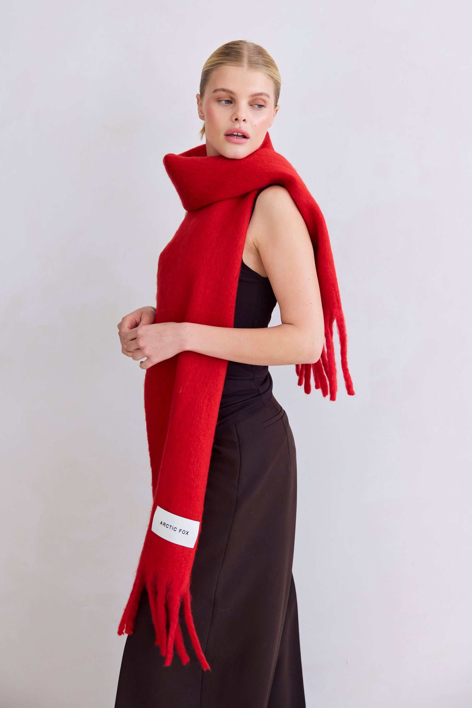 The Stockholm Scarf  Crimson Red