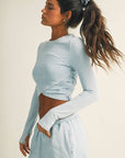 Long Sleeve Crossover Top