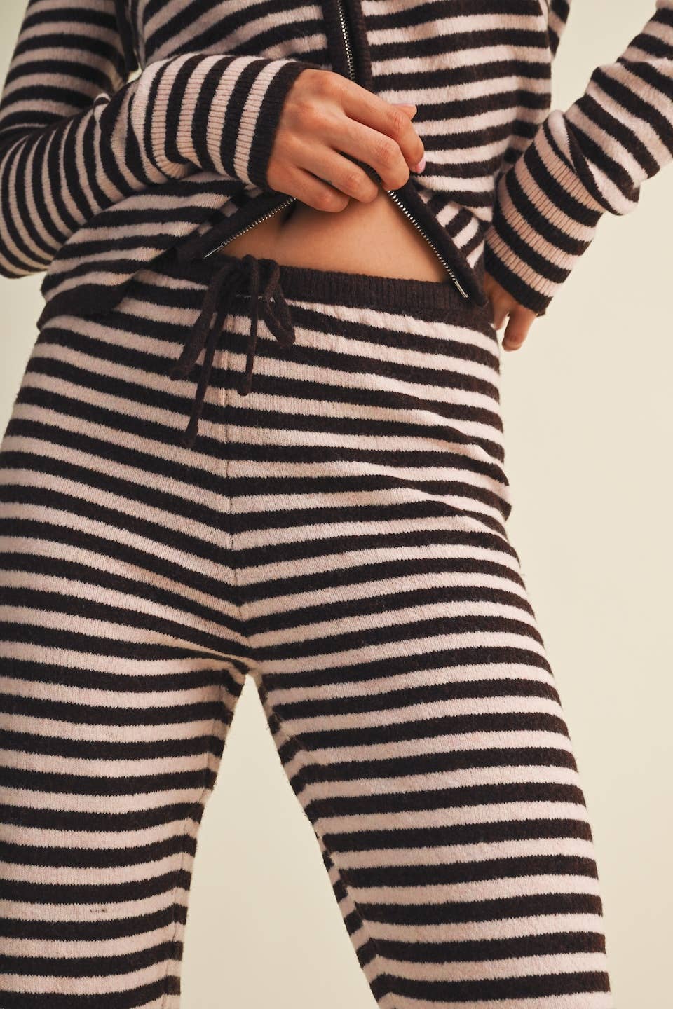 Striped Relaxed Pants with Drawstring Waist