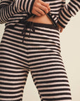 Striped Relaxed Pants with Drawstring Waist
