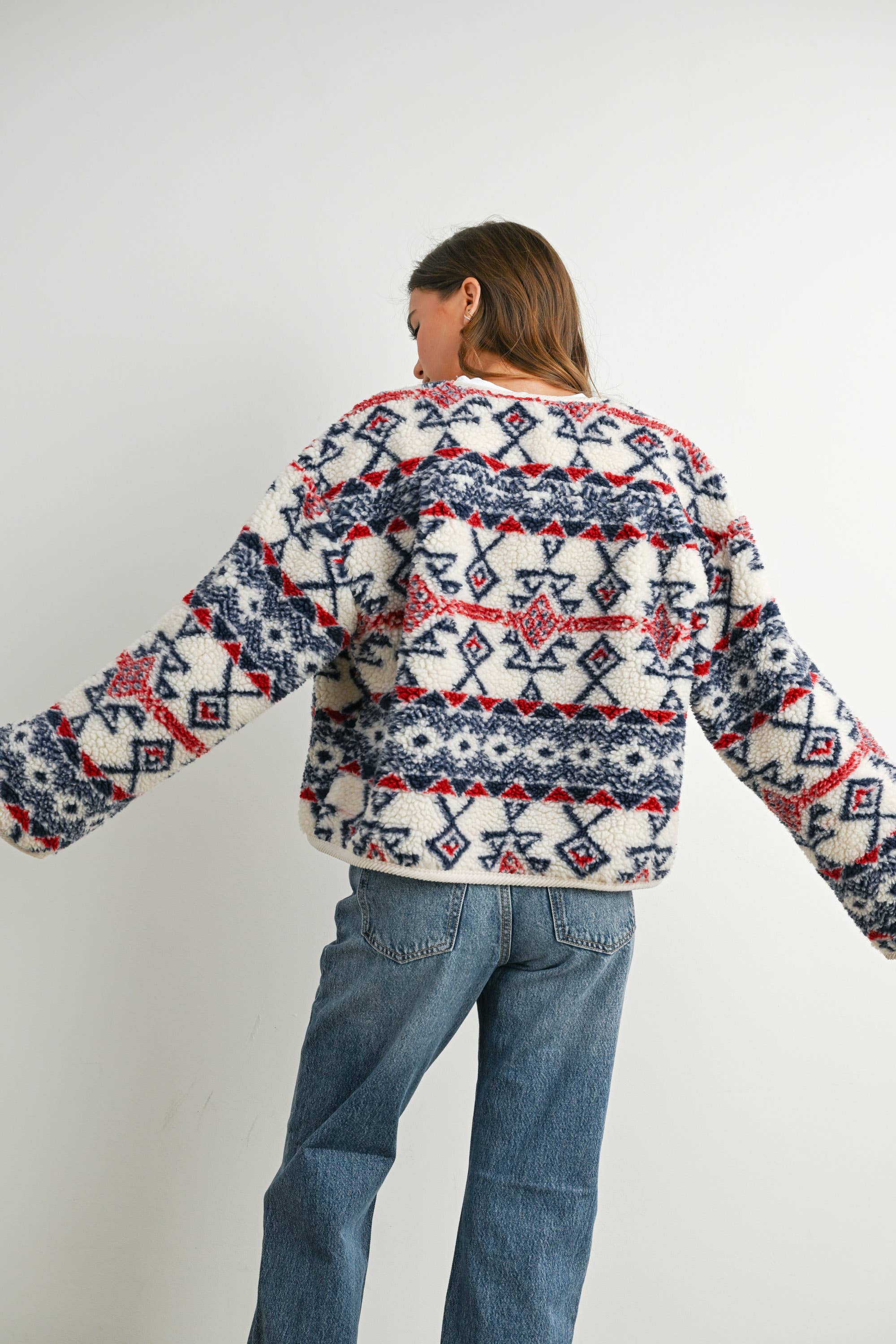 Cora Fleece Long Sleeve Jacket