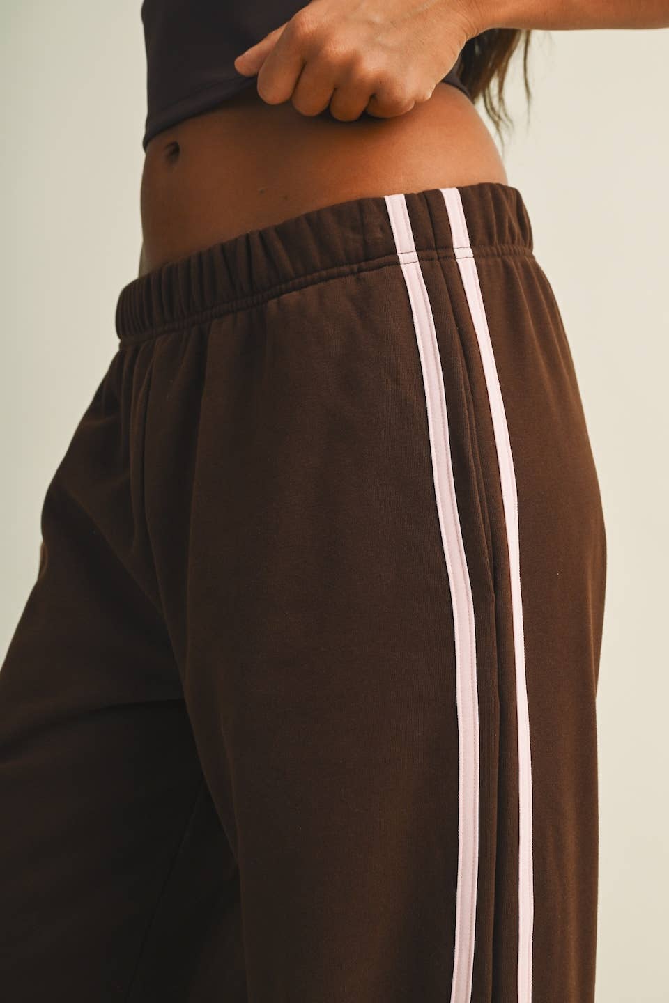 Side Stripe Low Waist Sweatpant