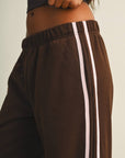Side Stripe Low Waist Sweatpant