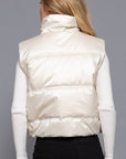 High Neck Zip Up Vest