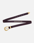 Adrie Skinny Leather Belt Women