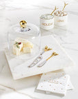 Gold Holiday Dip Bowls Book Box - Set of 2
