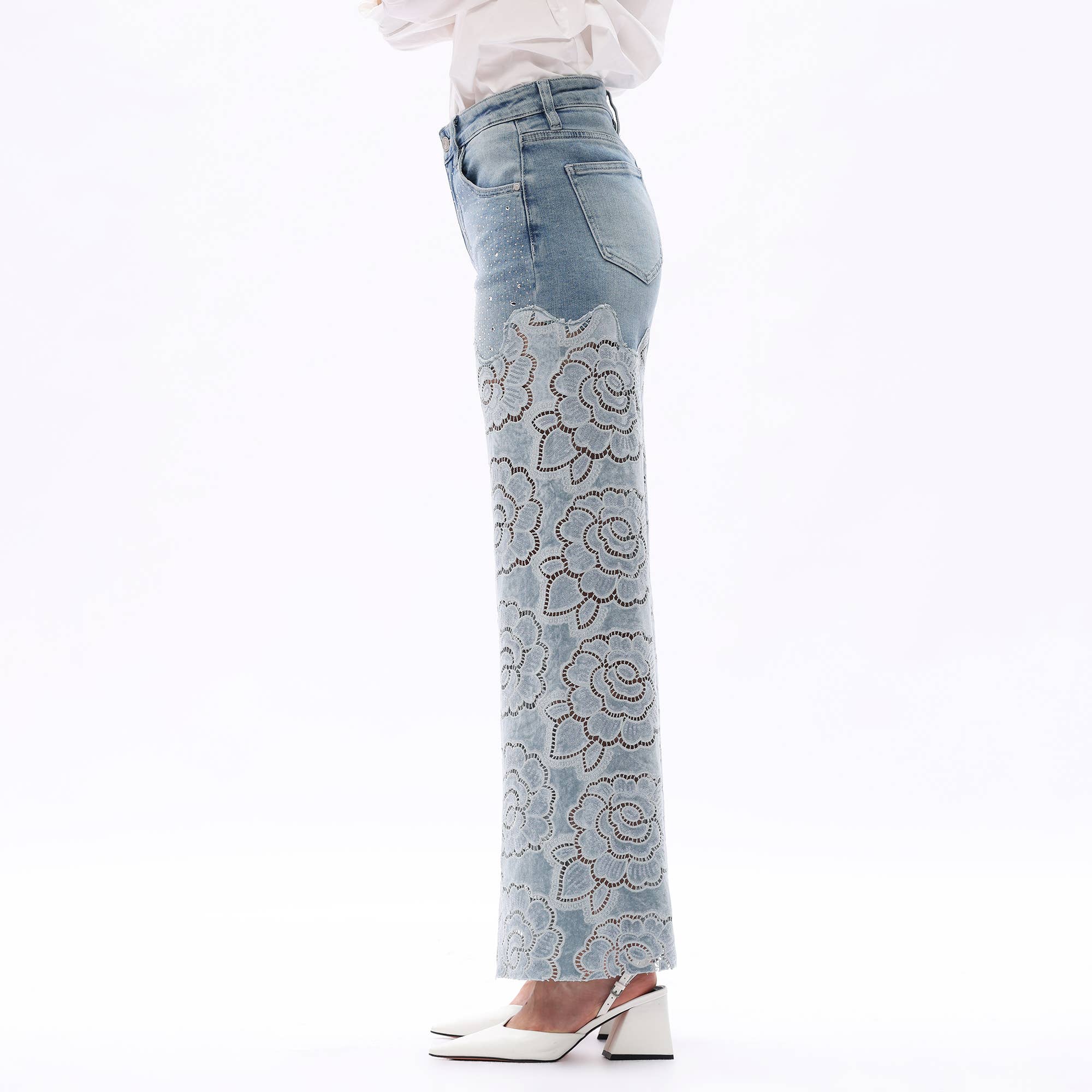 Shia Lace Detail Jeans