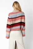 Chiara Stripe Belle Sleeve Sweater