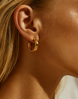 Cosa Medium Hoop Earring - Gold
