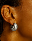 Kane Dome Earring - Silver