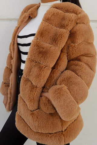 Trina Faux Fur Glam Coat