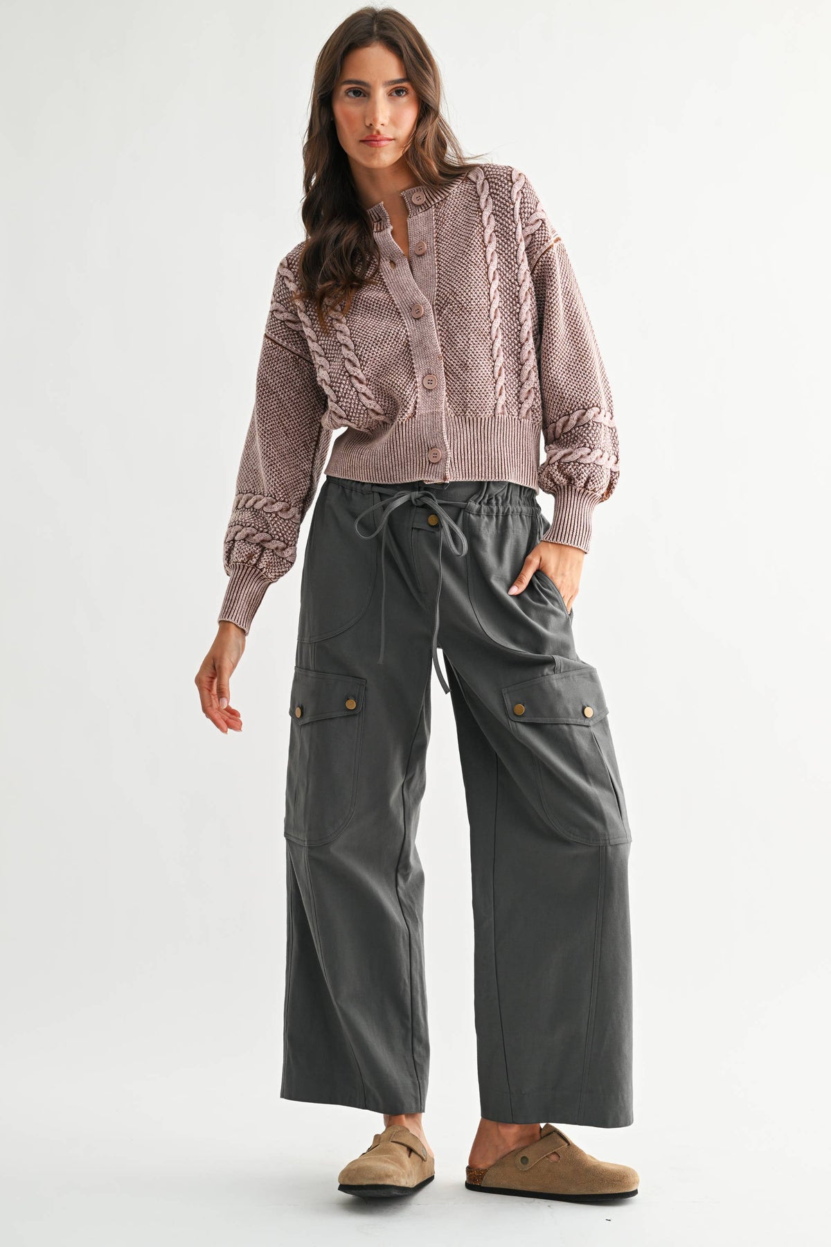 Camille Cable Knit Cardigan