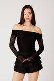 Mara Off Shoulder Lace Top