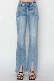 Holly High Rise Ankle Slit Jeans