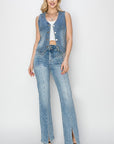 Holly High Rise Ankle Slit Jeans