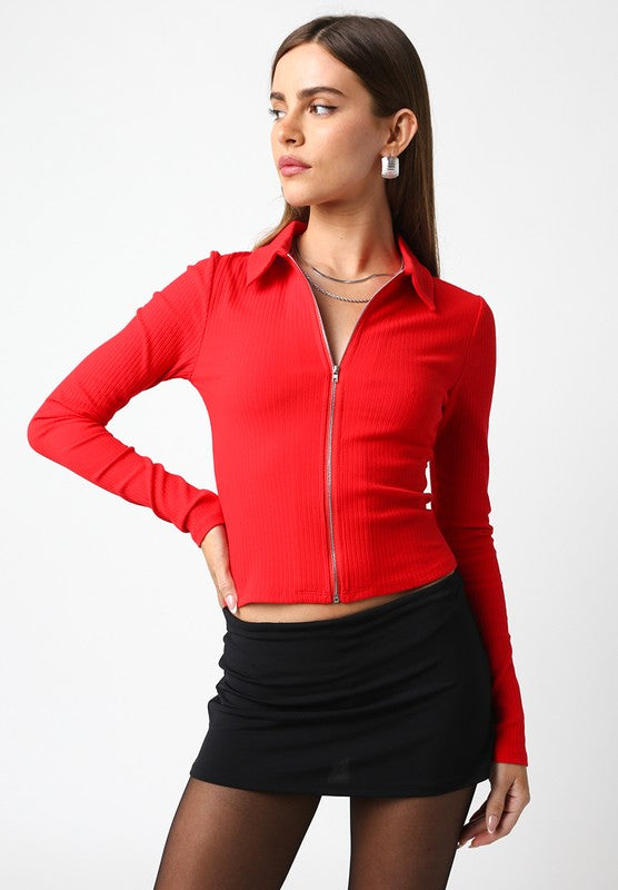 Megan Zip Top