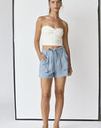 Leah Patched Pocket Shorts