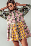 Hailee Plaid Ruffled Dress