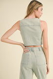 Anika Faded Stripe Jean and Vest