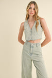 Anika Faded Stripe Jean and Vest