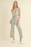 Anika Faded Stripe Jean and Vest