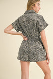 Shawn Leopard Print Romper