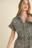 Shawn Leopard Print Romper